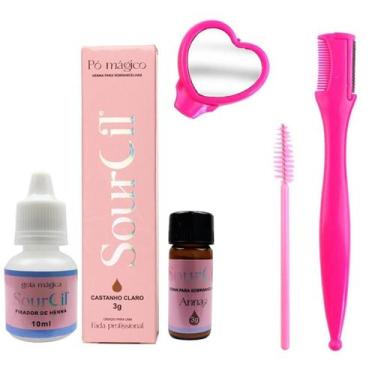 Imagem de Henna Para Sobrancelhas Sourcil Designer Profissional Kit Designer Nav