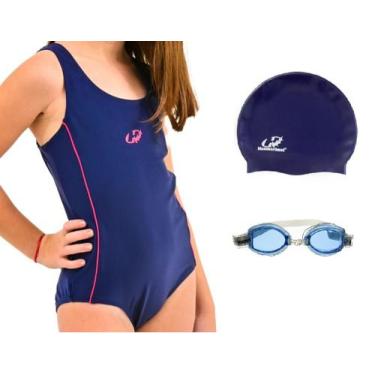 Imagem de Kit Maiô Xtra Life Infantil Óculos UV e Touca Natação GL01 Hammerhead,