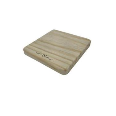 Imagem de Descanso De Panela Decorativo Em Madeira Pinus - LU JPDECORACOES