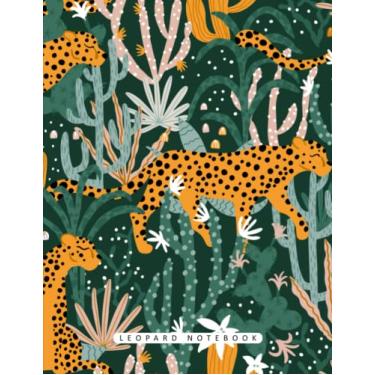 Imagem de Leopard Notebook: Notebook, Journal, Planner, Logbook, Daily Notes, 8.5x11 Wide Ruled Lined 110 Pages, Perfect for Women, Girls, Teens, Ladies, Bosses, Mentors and Friends
