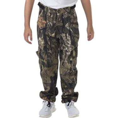 Imagem de Calça cargo infantil TrailCrest camuflada para caça | 6 bolsos | Padrões camuflados musgo, Cargo, Break-up Country, X-Large (28"-30")