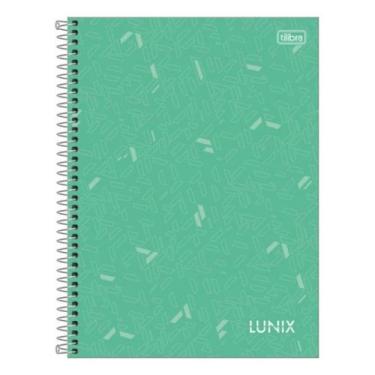 Imagem de Caderno Universitário Lunix 10 Matérias 160fls - Tilibra, Verde
