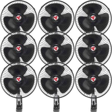 Imagem de Kit 9 Mini Ventilador Veicular Carro Ônibus Caminhão De 20cm