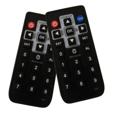 Imagem de Controle Remoto para Cronometro Relógio Led Digital Parede 2113 - bors