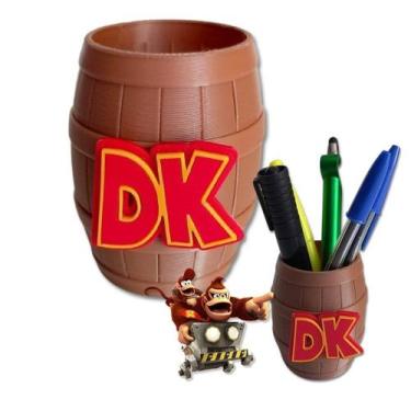 Imagem de Porta Caneta Donkey Kong - Impressão 3D - Enfeite Mesa - Retrô - Super