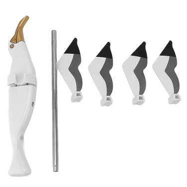 Imagem de Spinner de jardim de vento de gaivota Spinner resina climina Ranho de ferro Ornamento de vento fácil de instalar design bonito para decorações de quintal ao ar livre 26x24.5cm 6