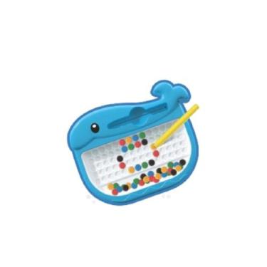 Imagem de Mini Lousa Magnética Brinquedo Educativo Infantil - Braskit, Azul