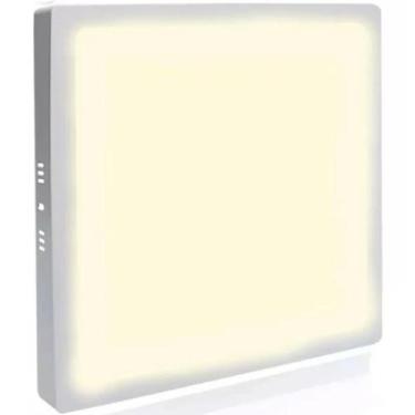 Imagem de Painel Led de Sobrepor Quadrado 6W  branco quente 3500k/branco frio 65