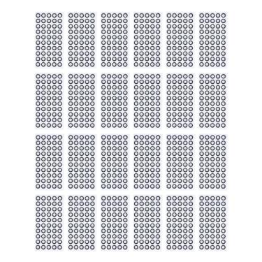 Imagem de 1200 Pcs 3D Scanning Marcador Ponto de Referência Marcador 6mm ID 10mm OD High Reflective Strong Adhesive 3D Tracking Dot para 3D Scanner