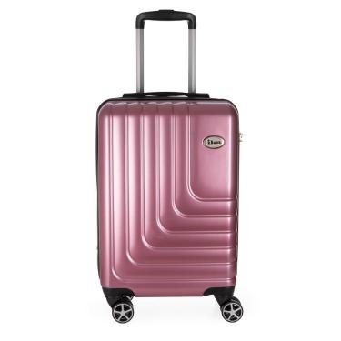 Imagem de Mala de Bordo Pequena Para Viagem em Abs Ika Flex Cadeado Integrado Rodas Duplas 360 - Rosê, P