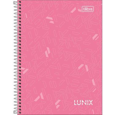 Imagem de Caderno Pequeno 1-4 Lunix Tilibra Capa Dura Espiral - 80 Folhas Rosa Claro