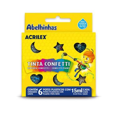 Imagem de Tinta Guache Confetti Acrilex - 6un C-15ml