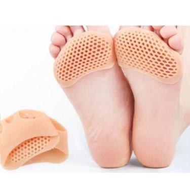 Imagem de Par Protetor Palmilha Ortopédico Silicone Dor Pé - Topmixshop