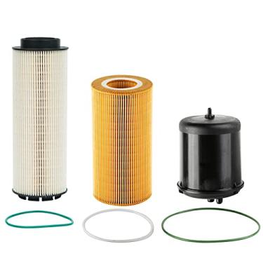 Imagem de GETOPAUTO Filtro Separador De Água E Combustível 2277129, Óleo 1948921, Kit 1922496 Compatível Com Motores Mx11 Mx13 Epa13 Caminhões Peterbilt Daf Kenworth