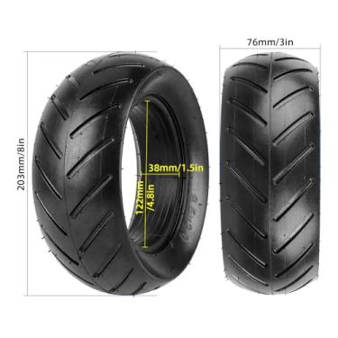 Imagem de Tire de substituição de scooter elétrico pneu sólido pneu de borracha à prova de desgaste 8.5x3.0 Material de alta qualidade Instalação fácil para todas as condições da estrada (1)