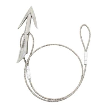 Imagem de FUNKS Arpão de pesca NABURA Arpão para serviço pesado 0,3 cm fio de aço inoxidável compatível com NABURA SH, SL, G