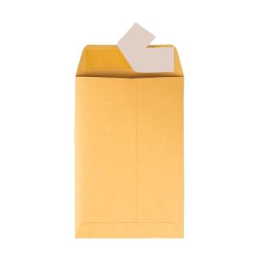 Imagem de Envelopes de catálogo (extremidade aberta), Kraft marrom, 12,7 kg. 100 por pacote (descascar e selar, 16,5 x 24 cm)