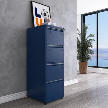 Imagem de Gaveteiro Arquivo de Aço 4 Gavetas Of04rptcm - Pandin Móveis