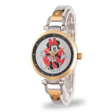 Imagem de Disney Relógio feminino Minnie Mouse de liga de dois tons, pulseira de liga de dois tons, W002811