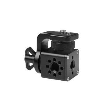 Imagem de Alvins Suporte ajustável com parafuso de 3/20.3 cm 1/10.2 cm Suporte panorâmico giratório de 360 graus para monitor de câmera, gimbal tripé, suporte para monitor de câmera, preto