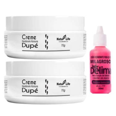 Imagem de 1 Loção Delima Milagroso + 2 Creme Dupé - Tratamento e Hidratação para