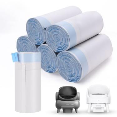 Imagem de 120 sacos de caixa de areia para gatos Neakasa e PetPivot caixas de areia para gatos autolimpantes abertas, substituição de forros resistentes extragrossos, sem cheiro, 68 cm x 33 cm, comporta 10 kg