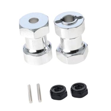 Imagem de Fenteer Adaptador de tração RC de 2 peças, extensão de eixo de cubo de roda, conector de junta combinadora para 58336 (2004) 57741 XB