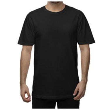 Imagem de Camisetas Masculina Lisa Algodão 100% Confortável - Sete Malhas, Preto
