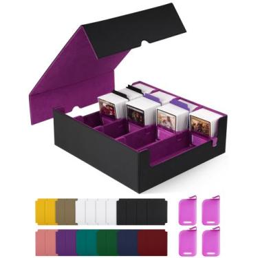 Imagem de Caixa de armazenamento de cartões ZLCA para MTG PTCG Commander com mai