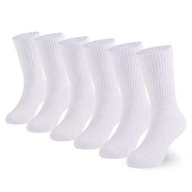Imagem de Meias redondas almofadadas para crianças Socks Marchare, pacote com 6 