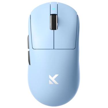 Imagem de MCHOSE Mouse para jogos sem fio A7 Pro, conexão trimodo, 59 gramas, sensor PAW3395 26K DPI, sondagem com fio 8K/Wireless 1K, vida útil da bateria de 130 horas - azul