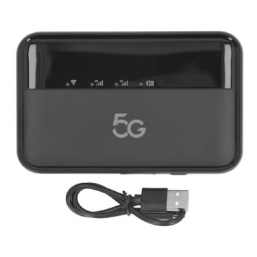 Imagem de 5G WiFi6 Mobile Hotspot Ultra Fast Portable Router com 10000mAh Battery para viagens Business Black 5.3x3.1x0.6in