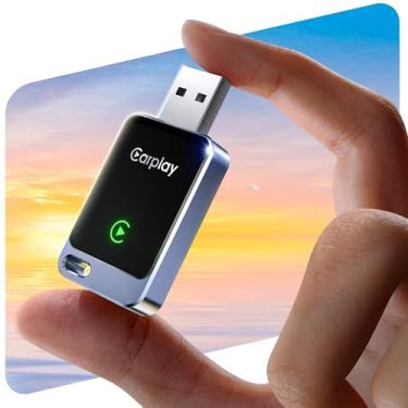 Imagem de Redlake Adaptador sem fio CarPlay 2025 Upgrade - Converta com fio para sem fio Apple CarPlay Mini adaptador USB para carros com CarPlay integrado, Plug and Play, conexão rápida e estável para iPhone
