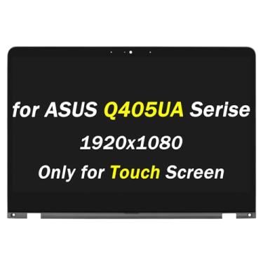 Imagem de PEHDPVS Substituição para ASUS VivoBook Flip Q405U Q405UA Q405 Q405UA-BI5T10 Q405UA-BI5T5 Q405UA-BI5T7 FHD 1920x1080 35.6 cm Tela LCD Touch Digitalizador + Moldura Moldura de Montagem (com Bisel)
