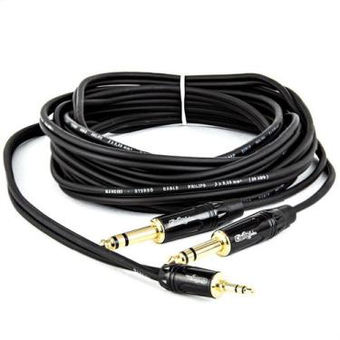 Imagem de Cabo Adaptador P2 para 2 P10 Estéreo - CIRILO CABOS, 0,3 CM