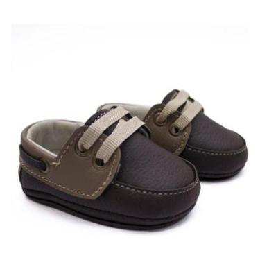 Imagem de Sapato Infantil Mocassim Bebê Cadarço Conforto-Masculino