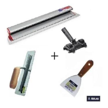 Imagem de Kit Pintor Pro Atlas Berox 60cm Com Suporte Cabo Desempenadeira Efeito