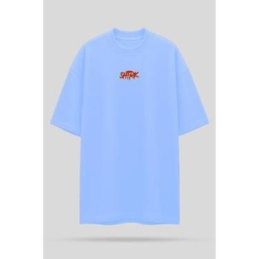 Imagem de Camiseta Oversized Shatark Pokémon - Azul Claro-Masculino