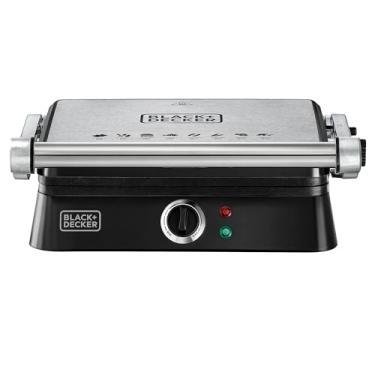 Imagem de BLACK+DECKER Grill 180 Graus, Chapas Antiaderentes para Carnes, Legumes e Sanduíches, G1400N, 220V