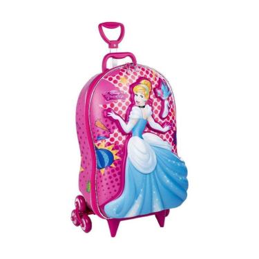 Imagem de Mala De Viagem Infantil Com Rodinha Princesa Cinderela 3d