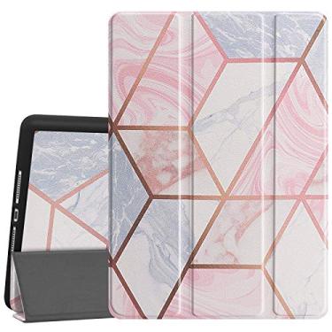 Imagem de Capa para iPad 10.2 da Gylint com suporte para lápis, capa inteligente com suporte triplo fino, capa leve com função hibernar/despertar automática para iPad 10,2 polegadas/iPad 7ª geração modelo A2200 A2198 A2232, Geometric