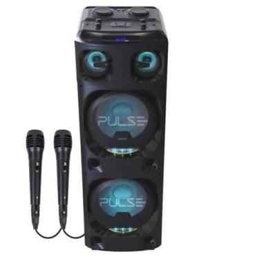 Imagem de Caixa de Som Amplificada Pulse 2200W SP500 com 02 Microfones