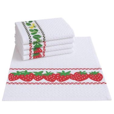 Imagem de Pano de Prato Atoalhado Estampado 45X70 - 12 unidades - Flabom Têxtil