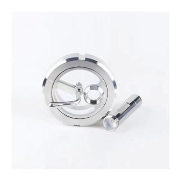 Imagem de 4" (102 mm) OD119 Tri Clamp Style Processo View Sight Glass com limpador de para-brisa e lanterna, dioptria, SS304