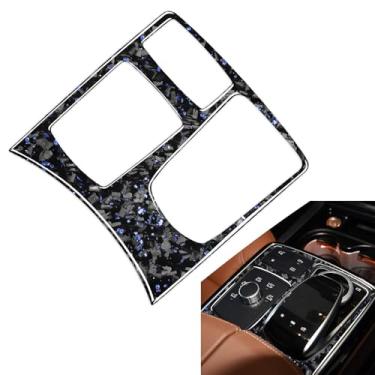 Imagem de FINMOKAL Capa de mudança de marchas para console central de fibra de carbono, acabamento de painel multimídia compatível com Benz M Class 2012-15 GLE 2015-18 GLS 2016-2018 (RHD)