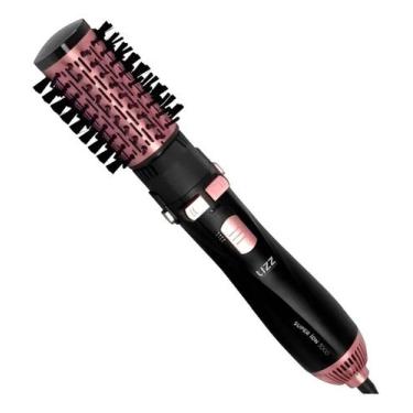 Imagem de Escova Rotativa Lizz Super Ion Seca Alisa Modela 1300w 110v Rosa - Liz