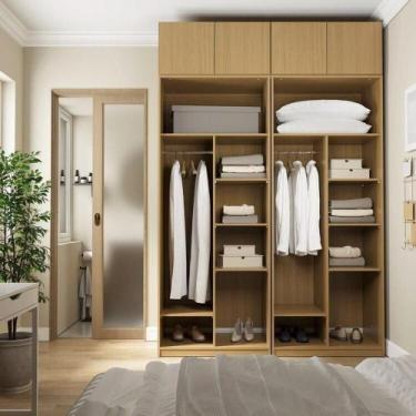 Imagem de Guarda-roupa Modulado 4 Peças 4 Portas Jade CabeCasa MadeiraMadeira Av