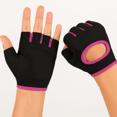 Imagem de Luva Para Academia Fitness Musculação Treino Unissex Rosa - Dexin, Gra