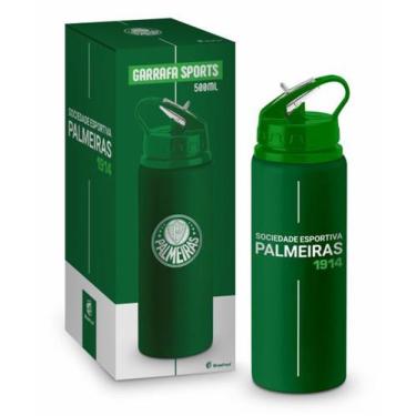 Imagem de Garrafa sports 500ml alumínio times - palmeiras - BRASFOOT