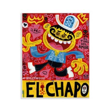 Imagem de Stupell Industries Arte de placa de parede de desenho animado caprichoso El Chapo, design por Jorge R. Gutierrez, 14 x 11